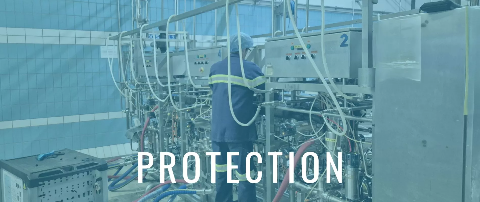 Rideau protection machine